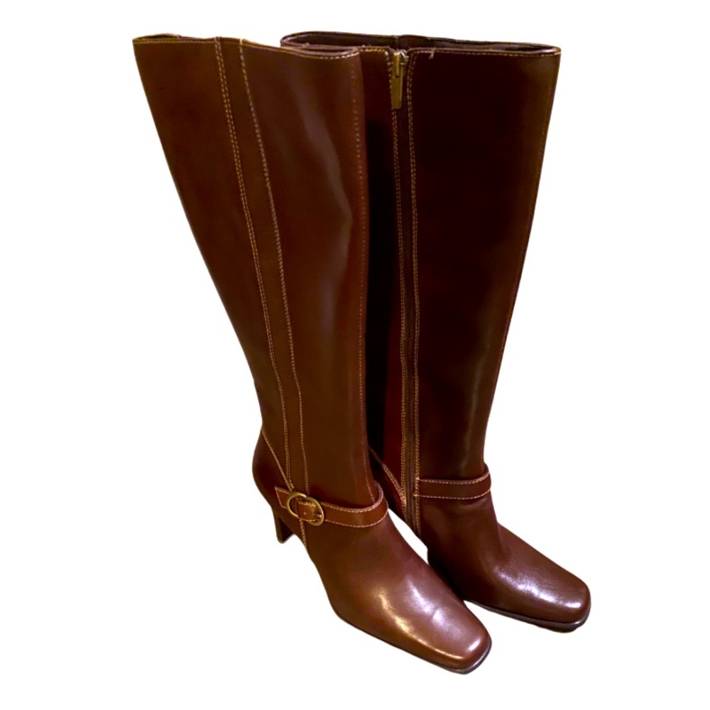 Anne Klein Brown Knee High Boots